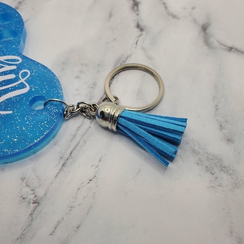 Handmade Fur Mama Resin Keychain - Picture 2 of 10